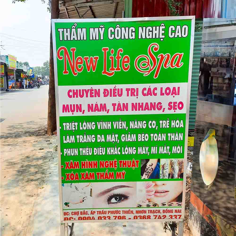 Lưu ý để có bảng hiệu spa đứng đẹp