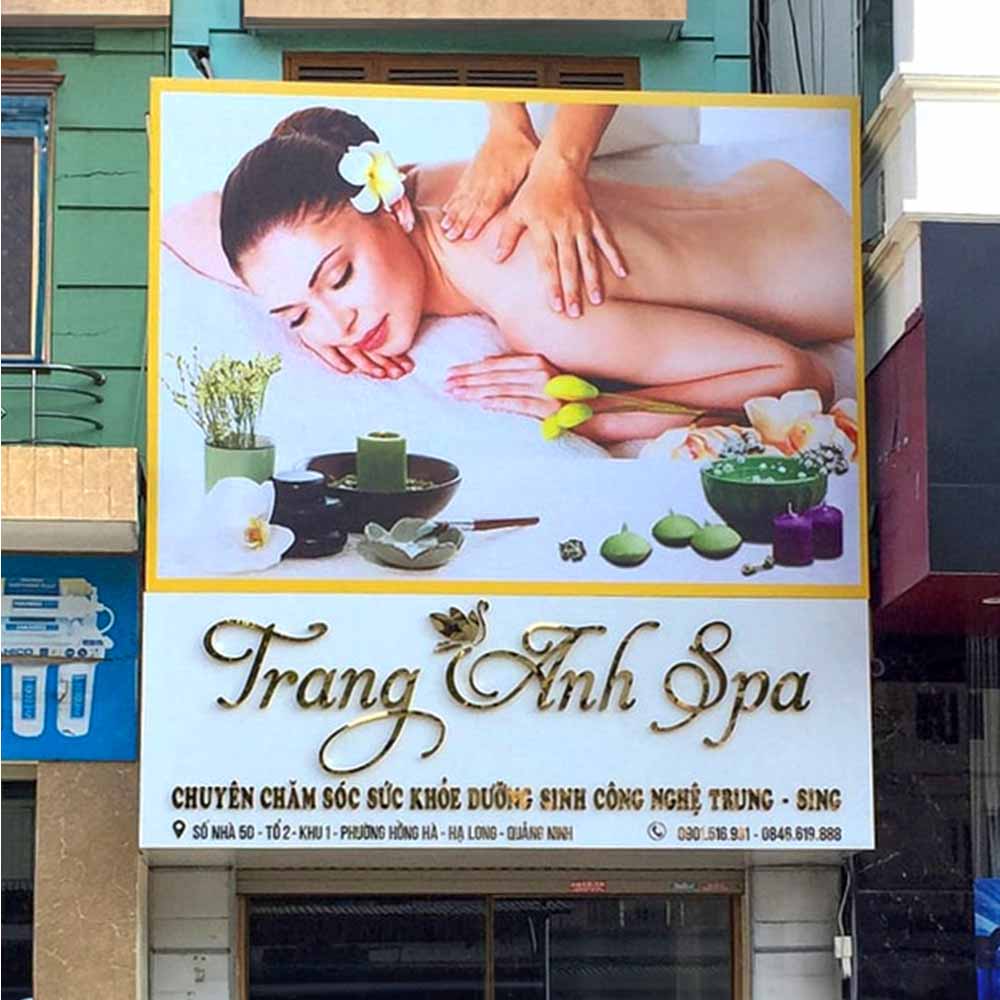Các loại biển bạt spa phổ biến