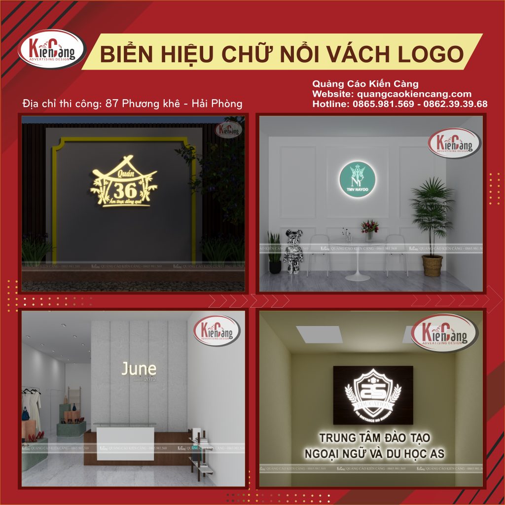 VÁCH CHỮ NỔI LOGO