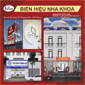 Ảnh tổng hợp biển hiệu nha khoa đệp tại Hải Phòng