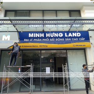 Thiết Kế & Thi Công Biển Hiệu Minh Hưng Land Tại Hải Phòng 2026