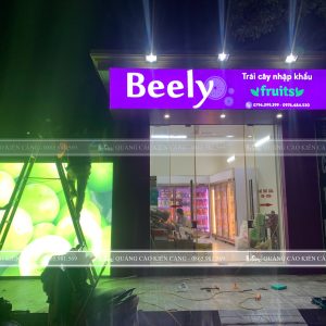 Thiết Kế & Thi Công Biển Bạt PVC Dẻo Beely Fruits Tại Hải Phòng 2025