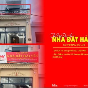 Thi Công Biển Hiệu Nhà Đất Hải Yến Tại Hải Phòng