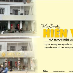 Thiết Kế & Thi Công Biển Hiệu Spa HIỀN VY Tại Hải Phòng 2026