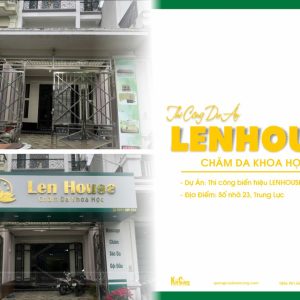 Thiết Kế & Thi Công Biển Hiệu Spa Len House Tại Hải Phòng 2026