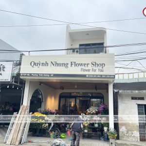 Thiết Kế Biển Hiệu Shop Hoa Quỳnh Nhung Flower